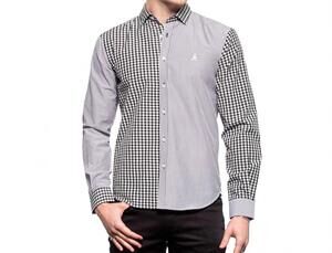 NEW EIGHT X frog duality button down shirt in grey